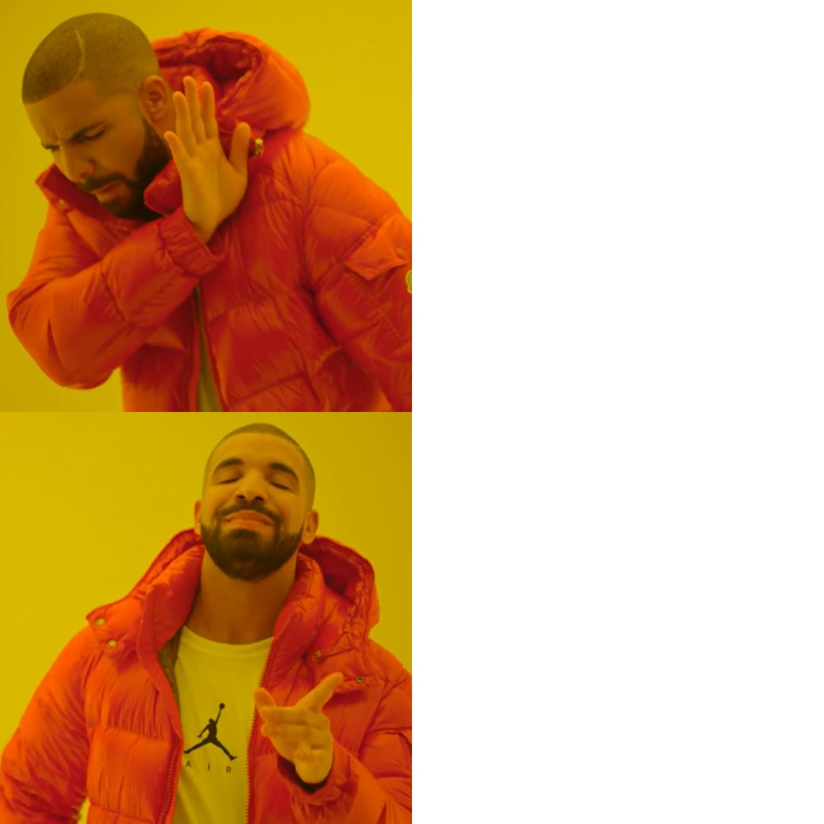Drake preferring one option over another